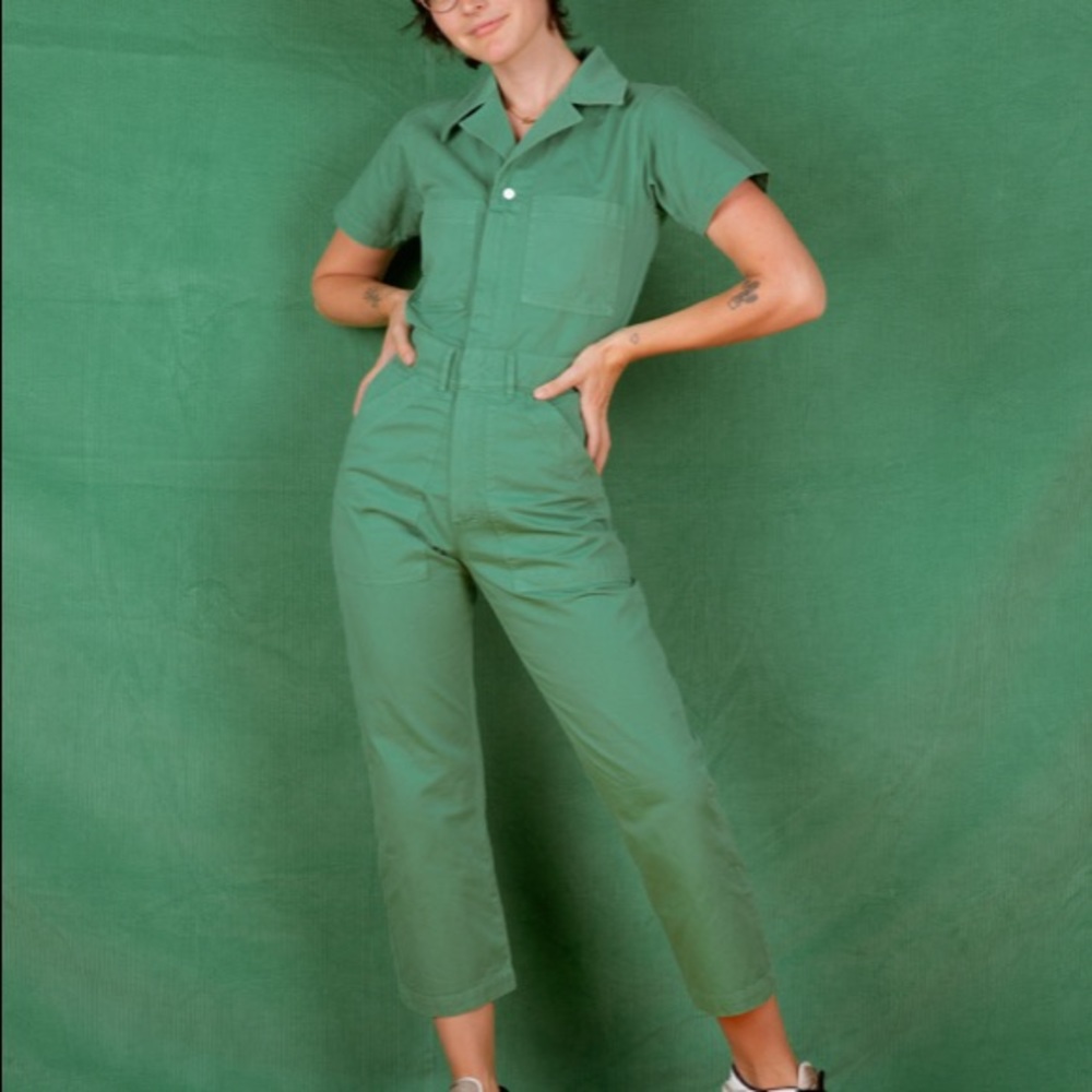 NWT Big Bud Press Shortsleeve Jumpsuit - Seafoam